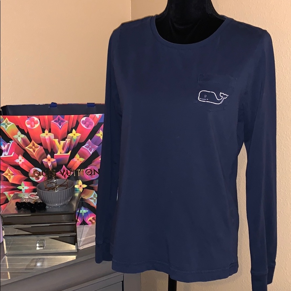 Vineyard Vines Long Sleeve Pocket Tee